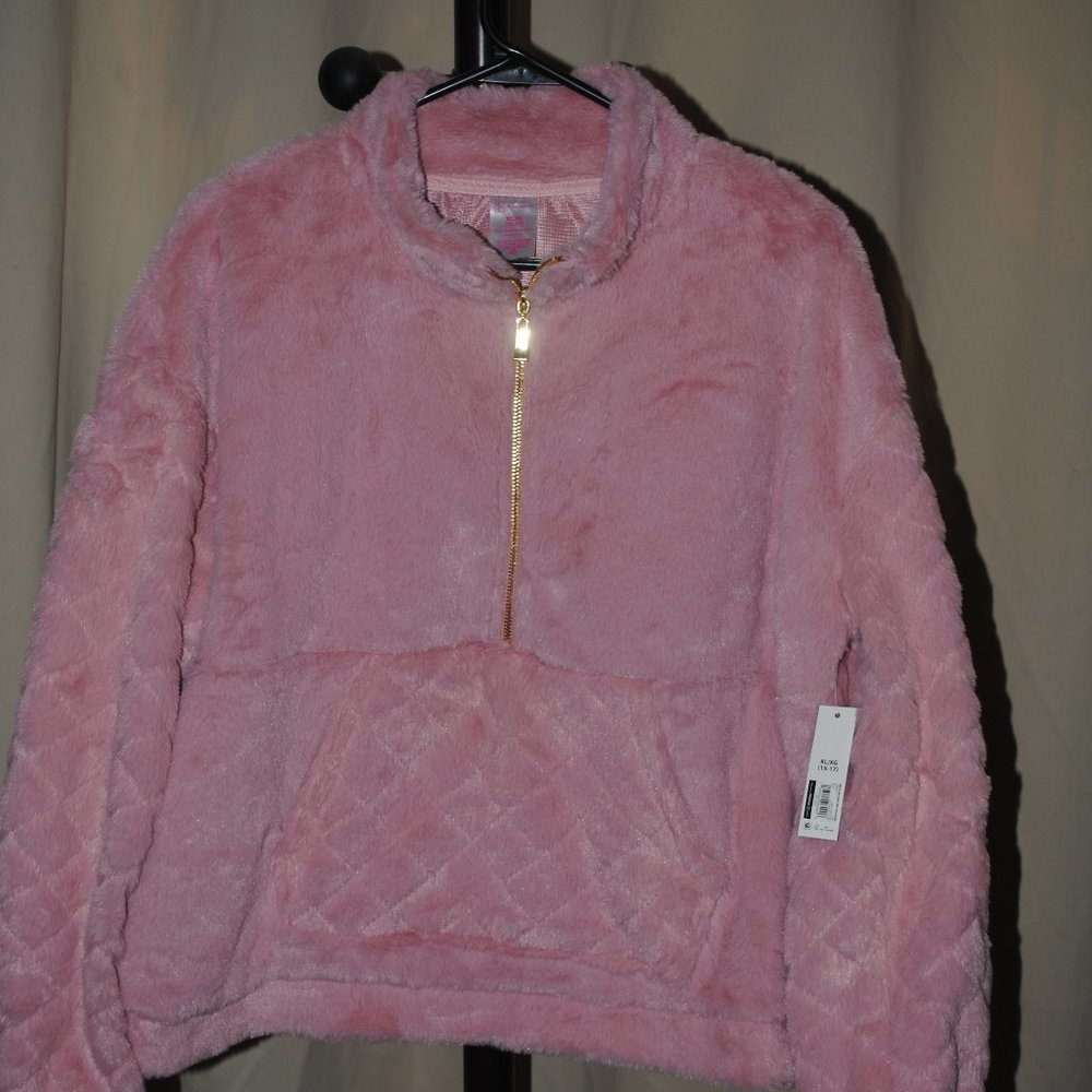 Faux fur pink jacket